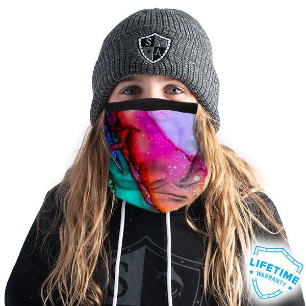 Kids Frost Tech | Watercolor Fleece Lined Face Shield - SA Company 