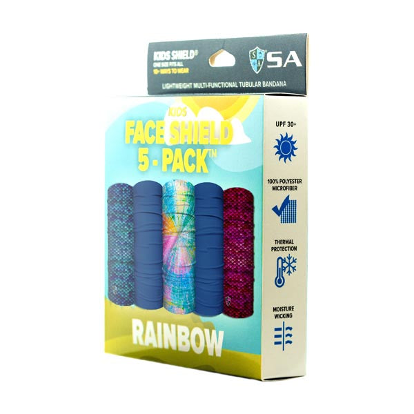 Kids Face Shield® 5-Pack | Rainbow
