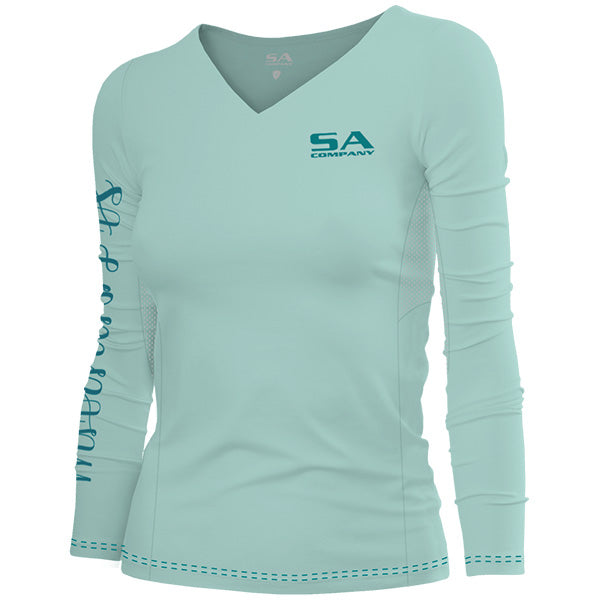Women's Performance Long Sleeve Shirt | Mint | SA Logo