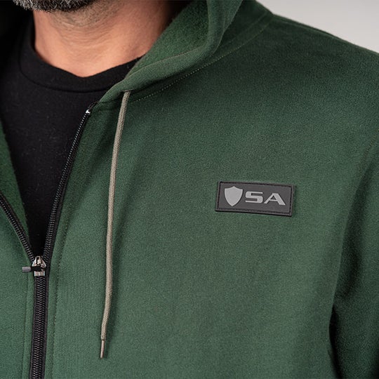 Full Zip Hoodie | Forest Green - Adult