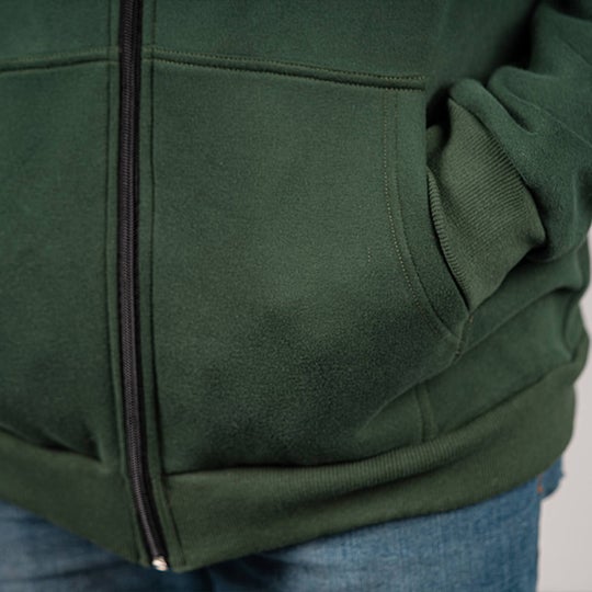 Full Zip Hoodie | Forest Green - Adult