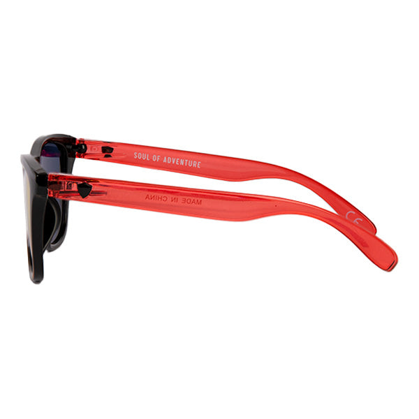 Boca Game Day Sunglasses | Black and Clear Red