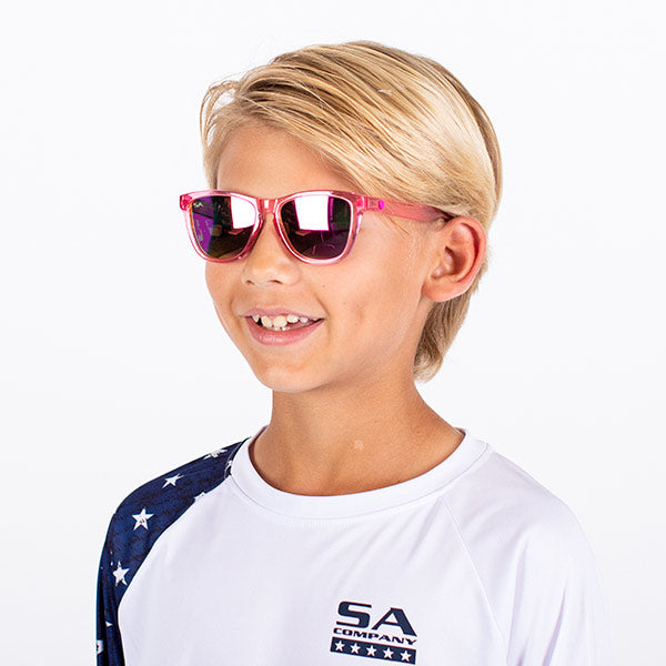 KIDS Boca Sunglasses | Pink Clear
