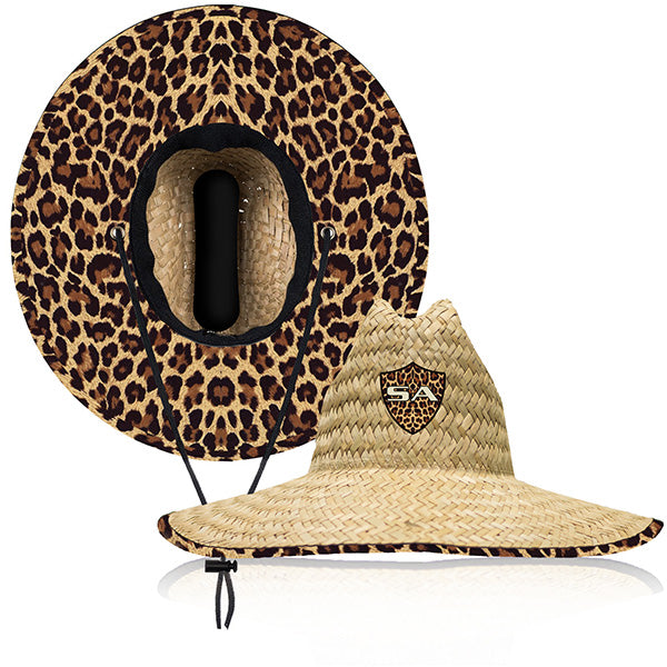 Under Brim Straw Hat | Cheetah