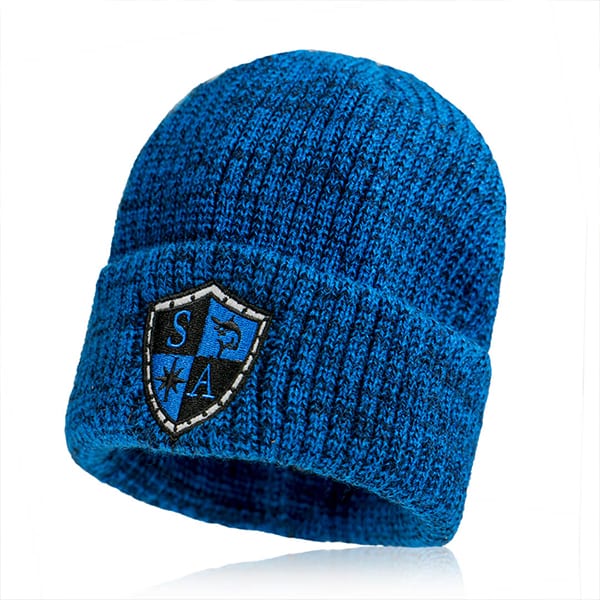 Wool Beanie | Mixed Royal Blue