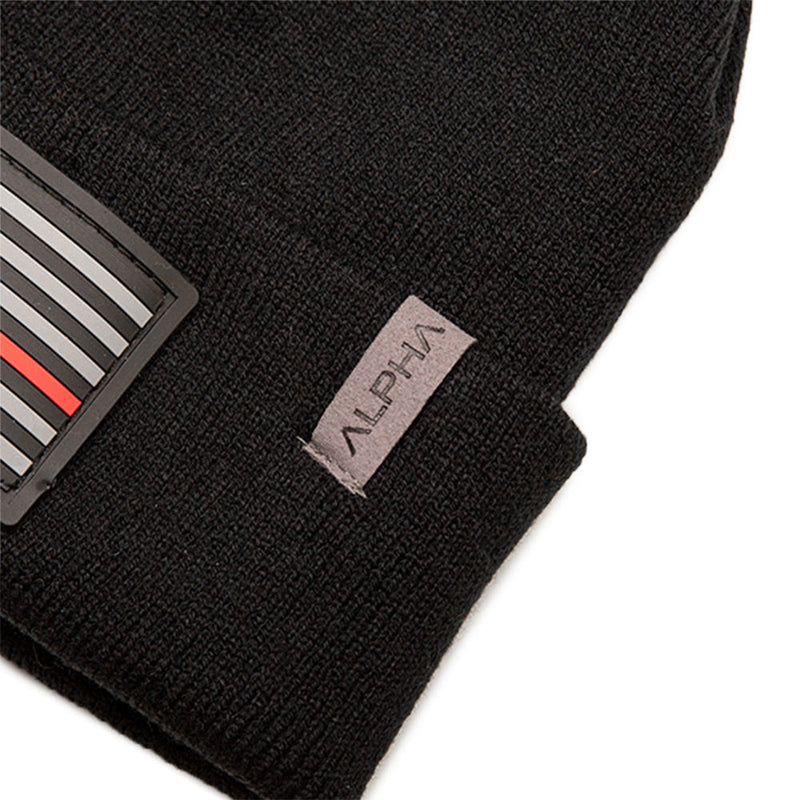 Classic Beanie | Thin Red Line | Black