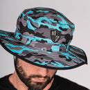Bucket Hat | Aqua Blackout Military Camo