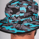 Bucket Hat | Aqua Blackout Military Camo