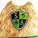 Under Brim Straw Hat | Hawaiian Floral