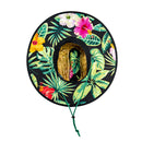 Under Brim Straw Hat | Hawaiian Floral