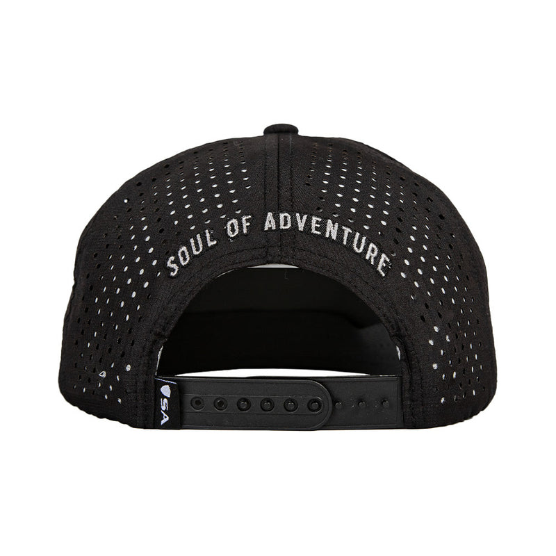 Performance Flat Bill Snapback | Black | Pirate's Life