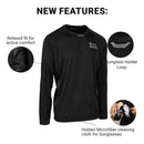 Performance Long Sleeve Shirt | Blackout Fins & Stripes
