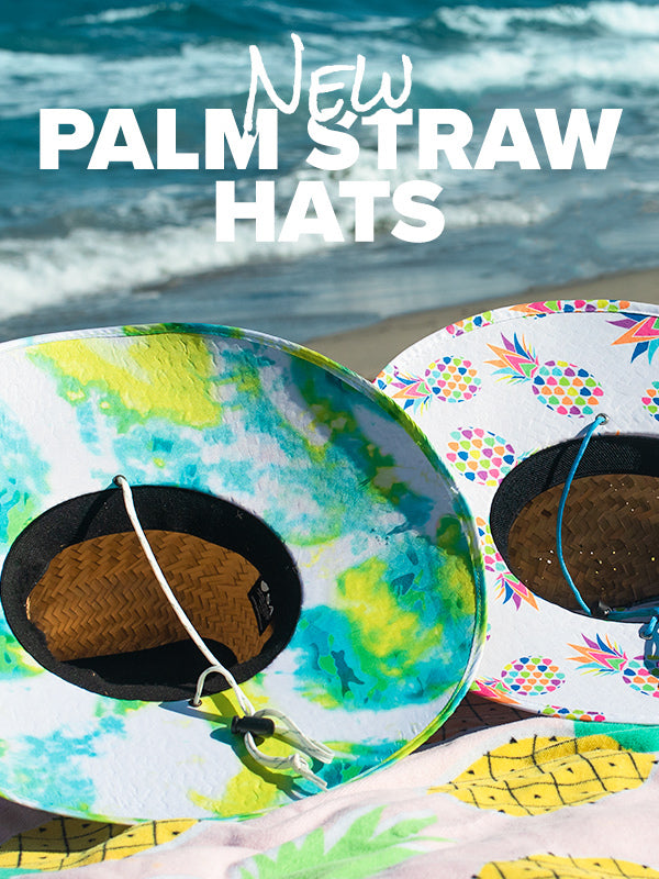 New PALMS STRAW HATS