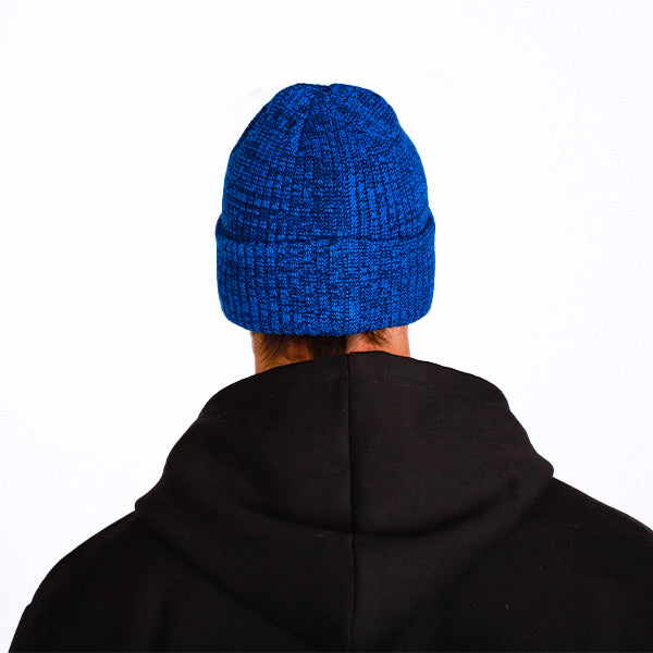 Wool Beanie | Mixed Royal Blue