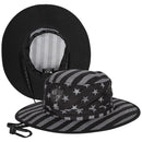 SA Bucket Hat | Blackout American Flag