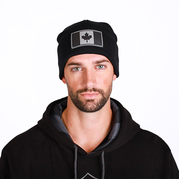 Classic Beanie | Blackout Canada Flag