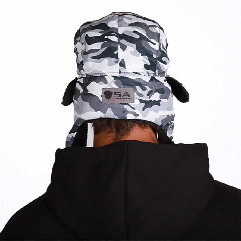 Trapper Hat | Snow Military Camo