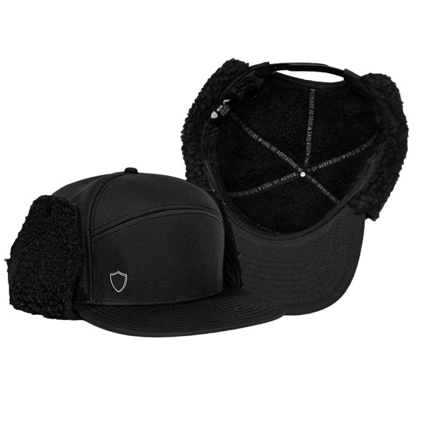 Billed Trapper Hat | Blackout