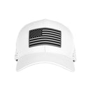 Performance Snap Back | Blackout American Flag | White