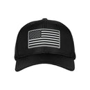 Performance Snapback| Blackout American Flag | Black