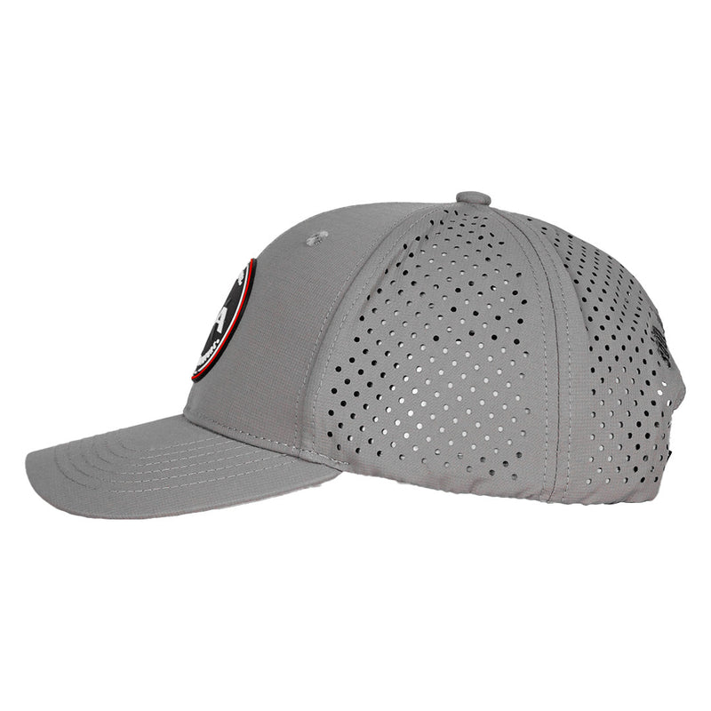 Performance Snapback | Red Crest | Grey