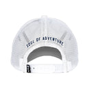 Mesh Snap Back | Fins & Stripes | White