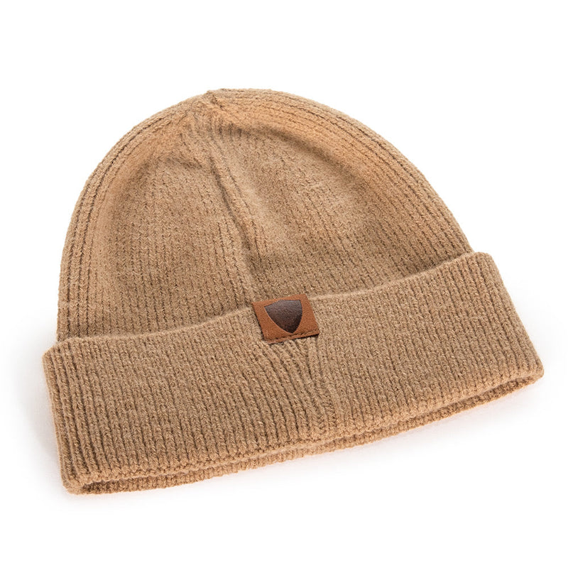 Luxe Beanie | Tonal American Flag | Sand