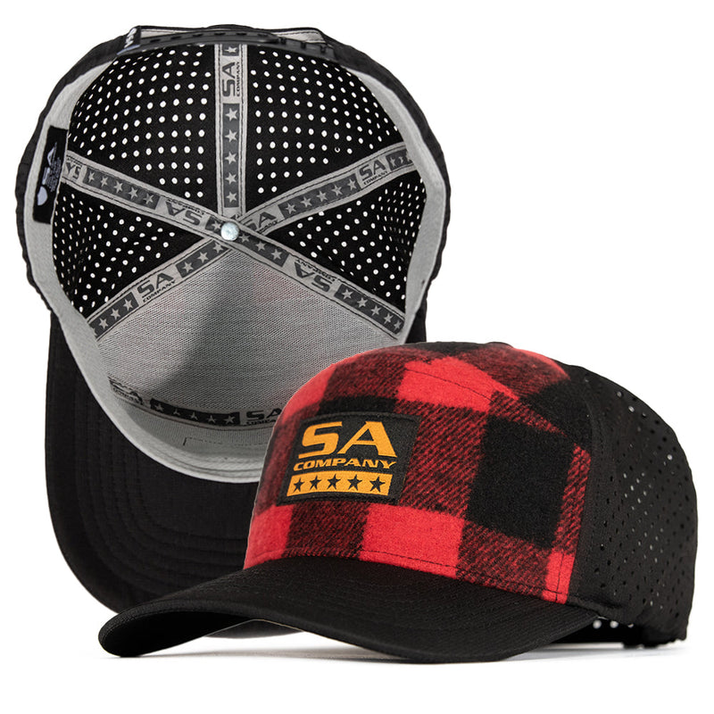 Performance Snapback | Felt Lumberjack Red