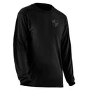 Cotton Long Sleeve | Black | Fins & Stripes