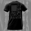 Short Sleeve Tee | Black | Fins & Stripes