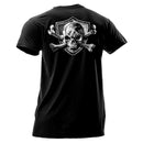 Short Sleeve Tee | Black | White Skull & Bones