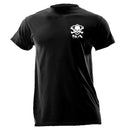 Short Sleeve Tee | Black | White Skull & Bones
