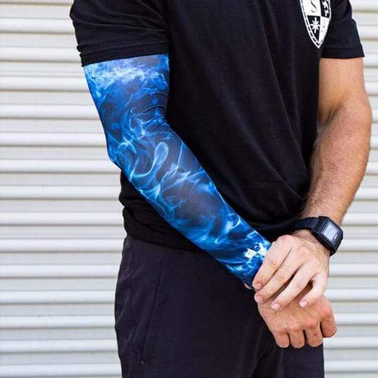 Single Arm Shield | Blue Flames