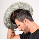 Cowboy Under Brim Straw Hat | Green Digi Camo