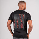 Short Sleeve Tee | Black & Red | Fins & Stripes