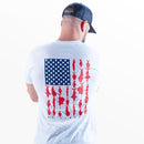 Short Sleeve Tee | White | Fins & Stripes