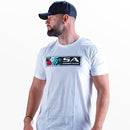 Cotton Short Sleeve | Tropical Getaway | White