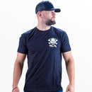 Short Sleeve Tee | Black | White Skull & Bones