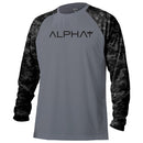 Performance Tactical L/S Mesh | Black | 2 Sleeve-B/O American Flag | Alpha