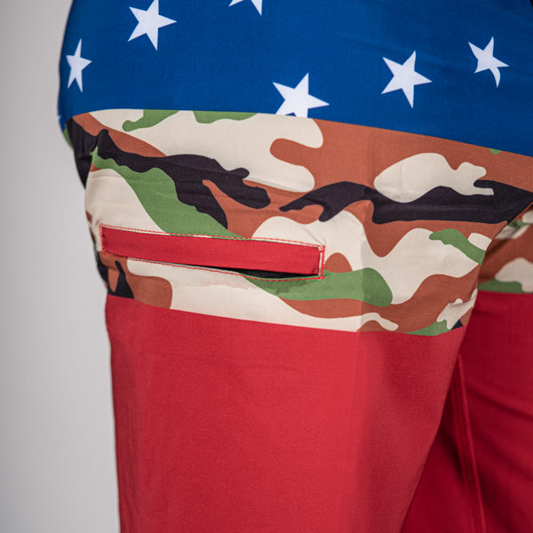 CLOSEOUT Board Shorts | Patriot | Black SA Shield