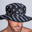 SA Bucket Hat | Blackout American Flag