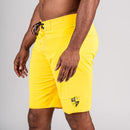 CLOSEOUT Board Shorts | Solid Neon Yellow | Black SA Shield