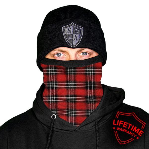 Frost Techs | Flannel Red Fleece Lined Face Shield - SA Company 