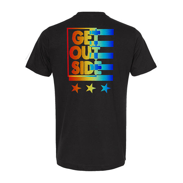 Graphic Short Sleeve Tee | Get Outside | Black