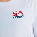 Kids Performance Long Sleeve Shirt | White | Fins & Stripes