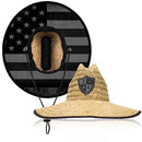 Kids Under Brim Straw Hat | Blackout American Flag