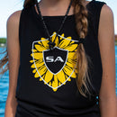 Girls Tie Tank |Sunflower