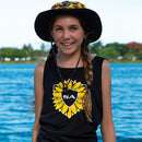 Girls Tie Tank |Sunflower