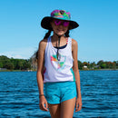 Girls Active Tank | Rainbow Spiral