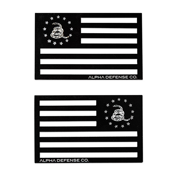 Alpha Flag Magnet | Black | Don't Tread On Freedom